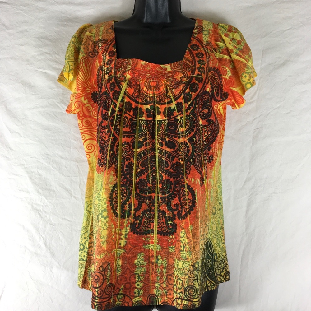 Women’s One World Top Size PM Orange      A2